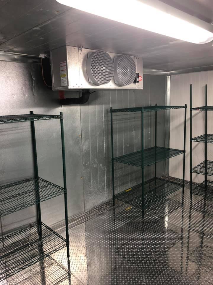 Inside of Ventec Mobile Refrigeration Walk In Cooler