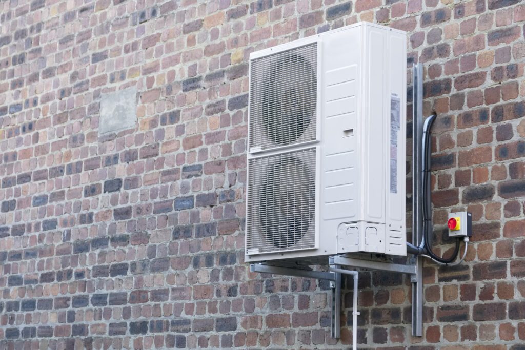 vrf hvac unit on the outside of a building