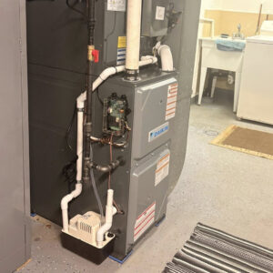 Daikin furnace installed inside basement of Penn Hills Residence by Ventec